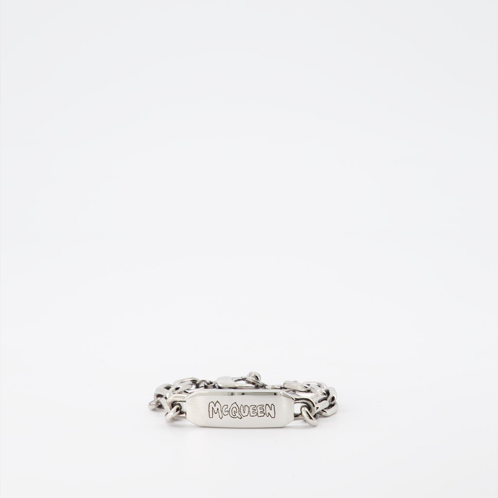 Joyería Bracelet Graffiti Alexander McQueen Plata Homme