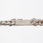 Bijoux Gourmette gravée Fendi Argenté Homme