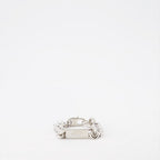 Bijoux Gourmette gravée Fendi Argenté Homme