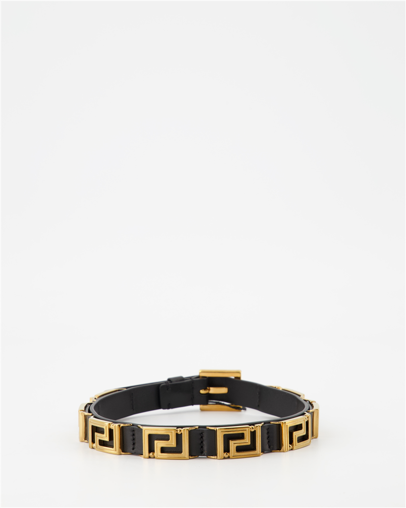 Bijoux Bracelet Greca Versace Noir Femme
