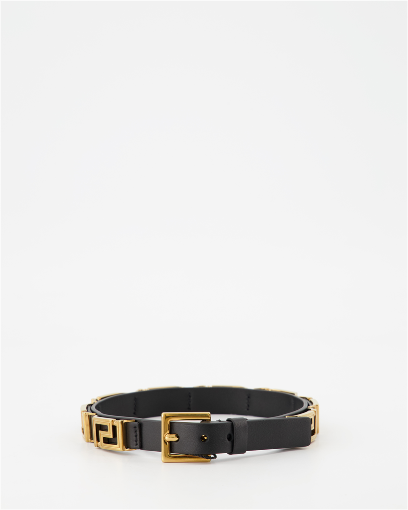 Bijoux Bracelet Greca Versace Noir Femme