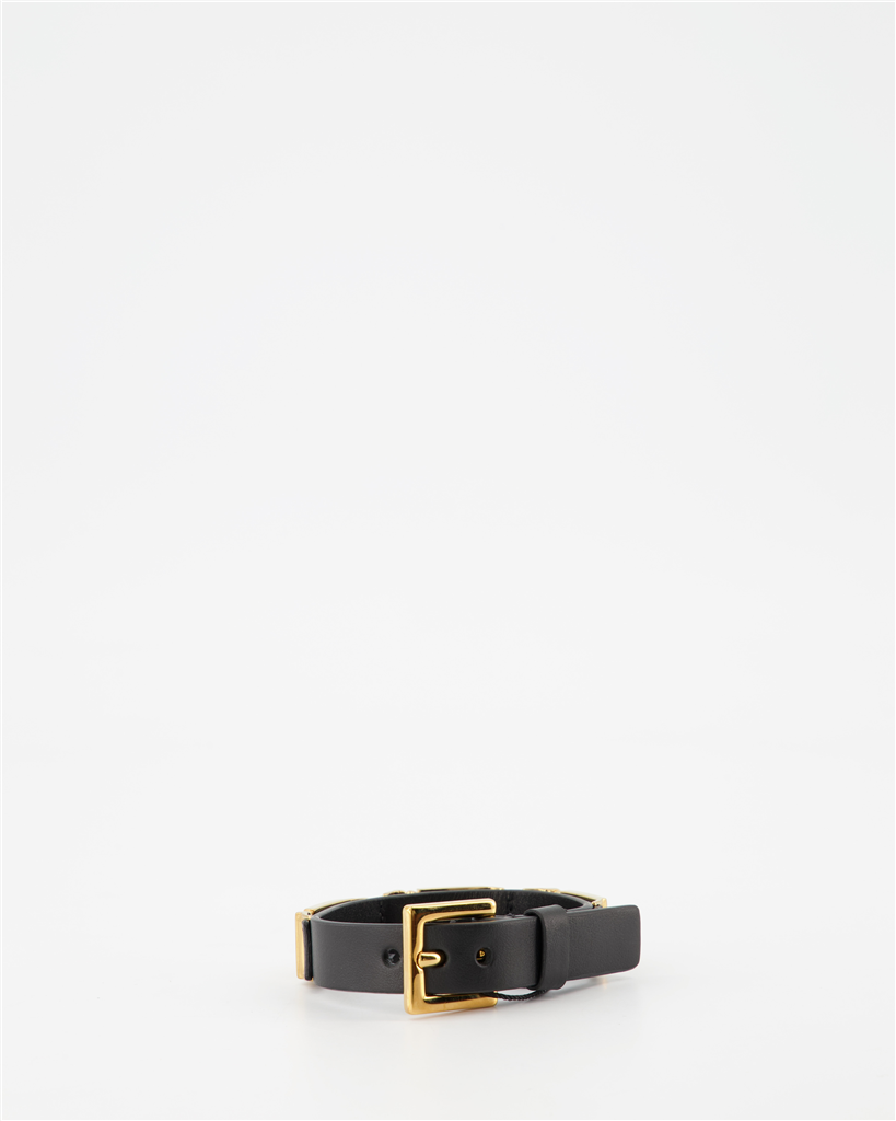 Bijoux Bracelet Greca Versace Noir Femme
