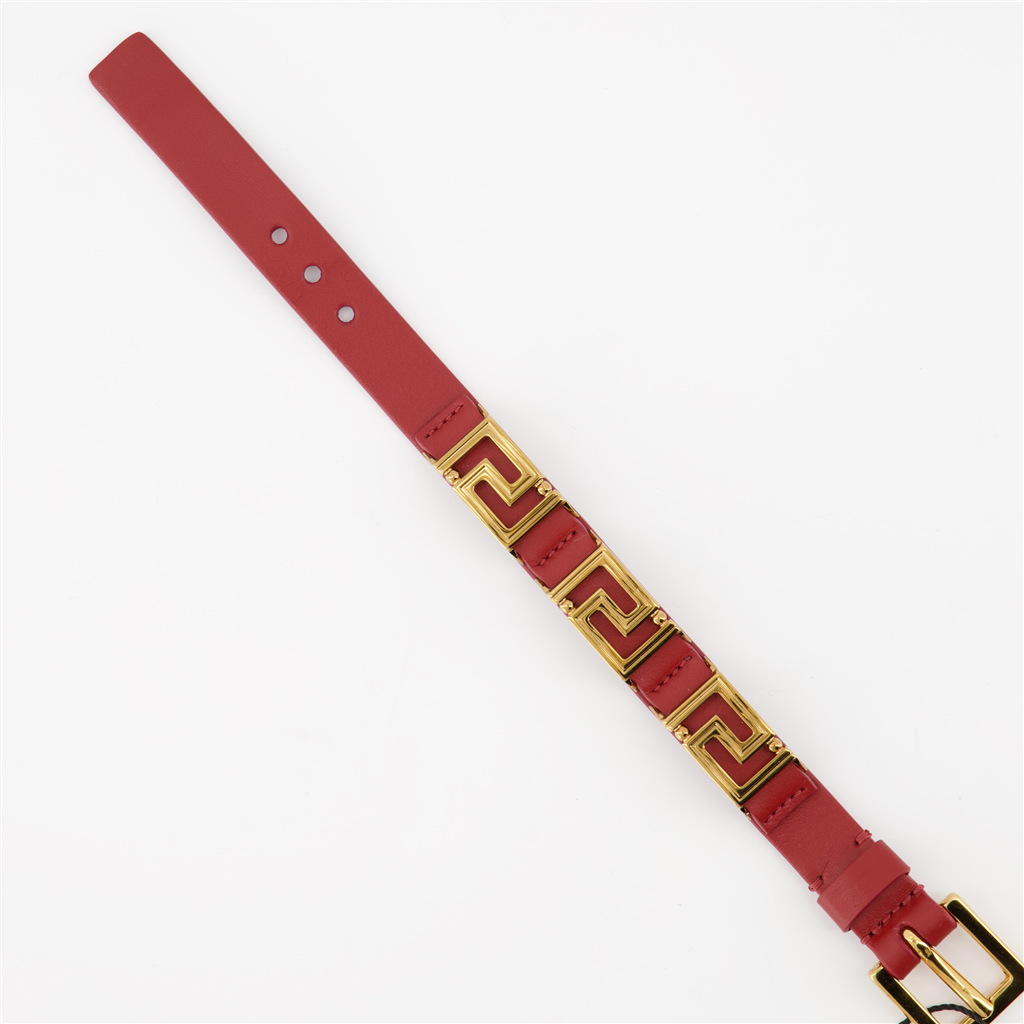 Bijoux Bracelet Greca Versace Rouge Femme