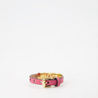 Bijoux Bracelet laminé Crystal Lettering Moschino Rose Femme