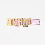 Bijoux Bracelet en cuir Moschino Rose Femme