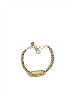 Bijoux Bracelet McQueen Graffiti Alexander McQueen Doré Femme