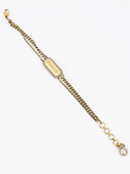 Bijoux Bracelet McQueen Graffiti Alexander McQueen Doré Femme