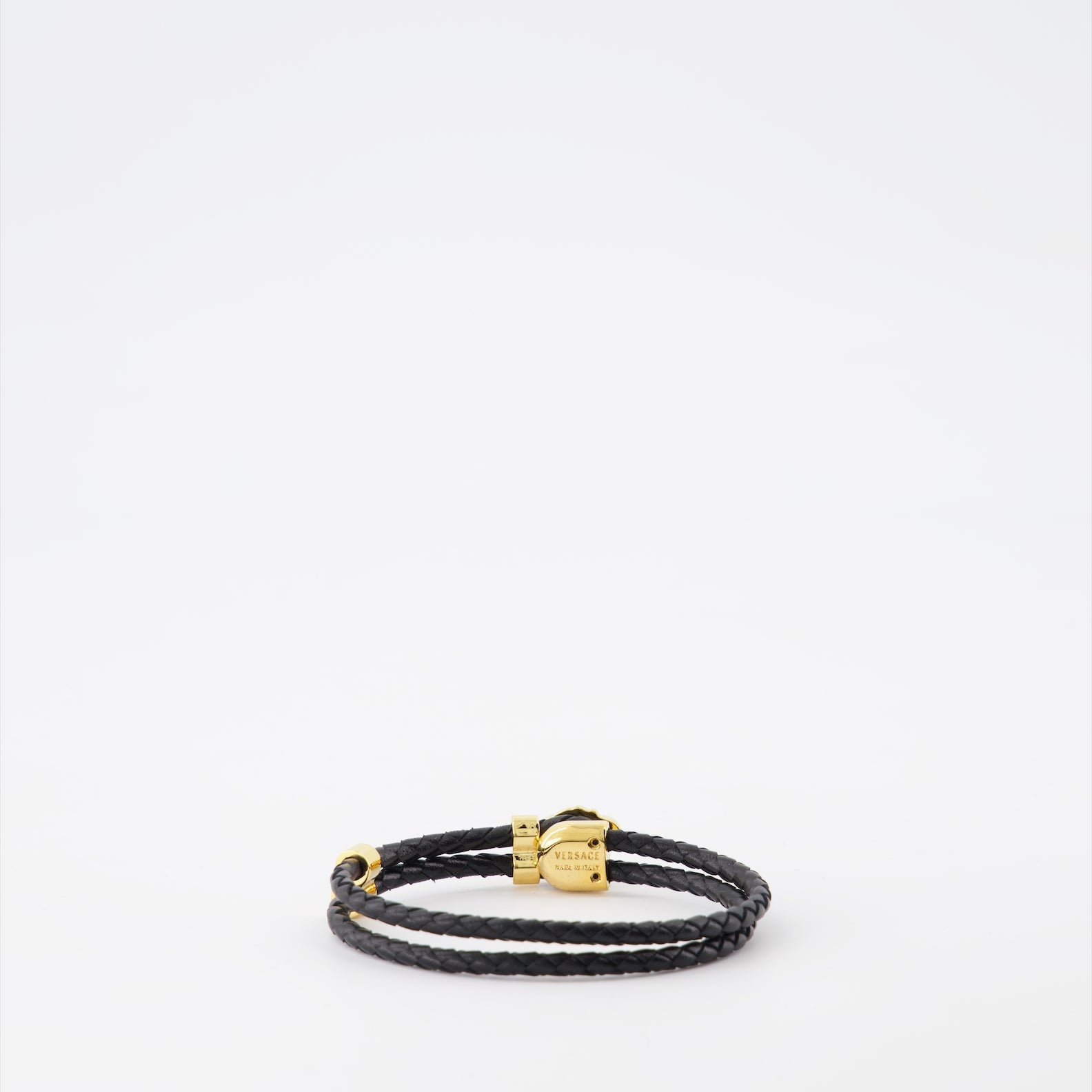 Bijoux Bracelet Medusa Versace Noir Homme