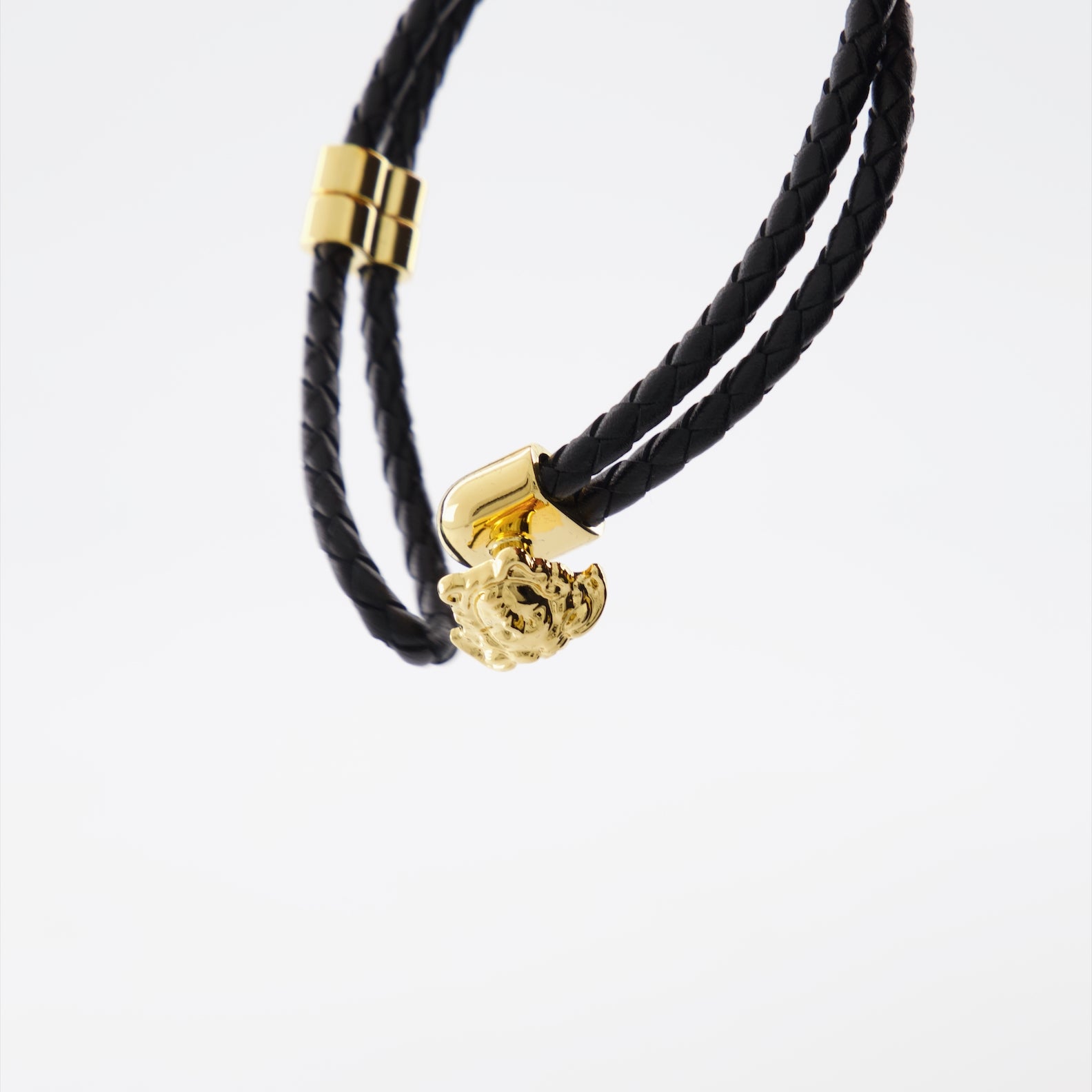 Bijoux Bracelet Medusa Versace Noir Homme