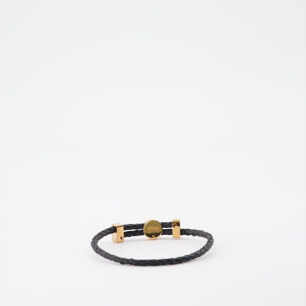 Bijoux Bracelet Medusa Versace Noir Homme