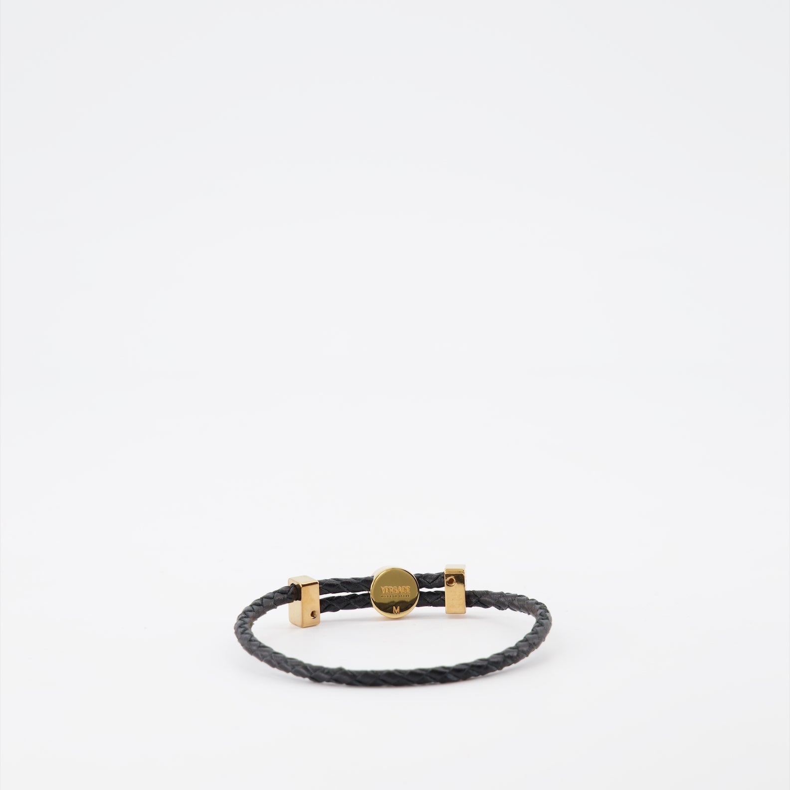Bijoux Bracelet Medusa Versace Noir Homme