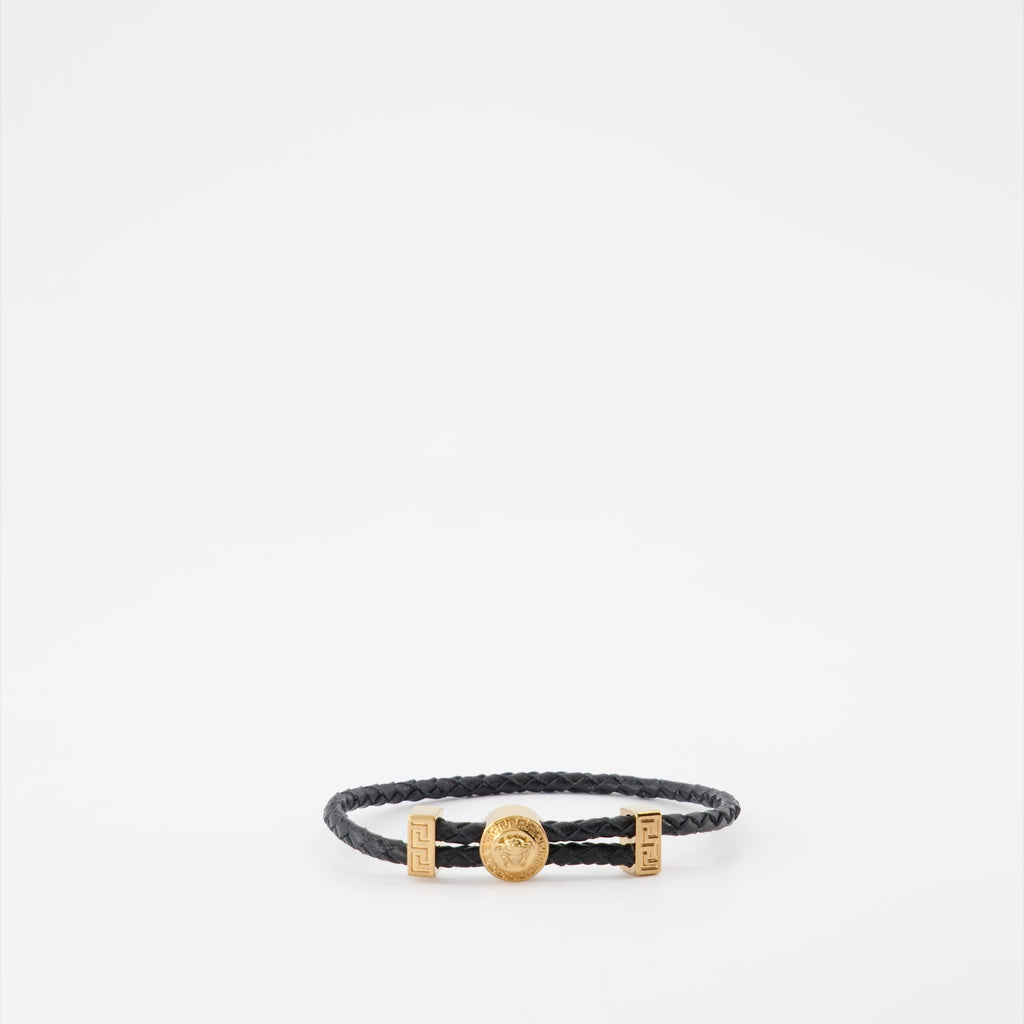 Bijoux Bracelet Medusa Versace Noir Homme
