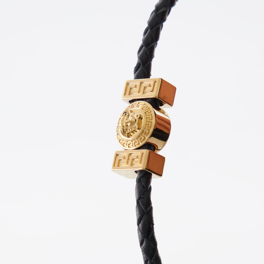 Bijoux Bracelet Medusa Versace Noir Homme