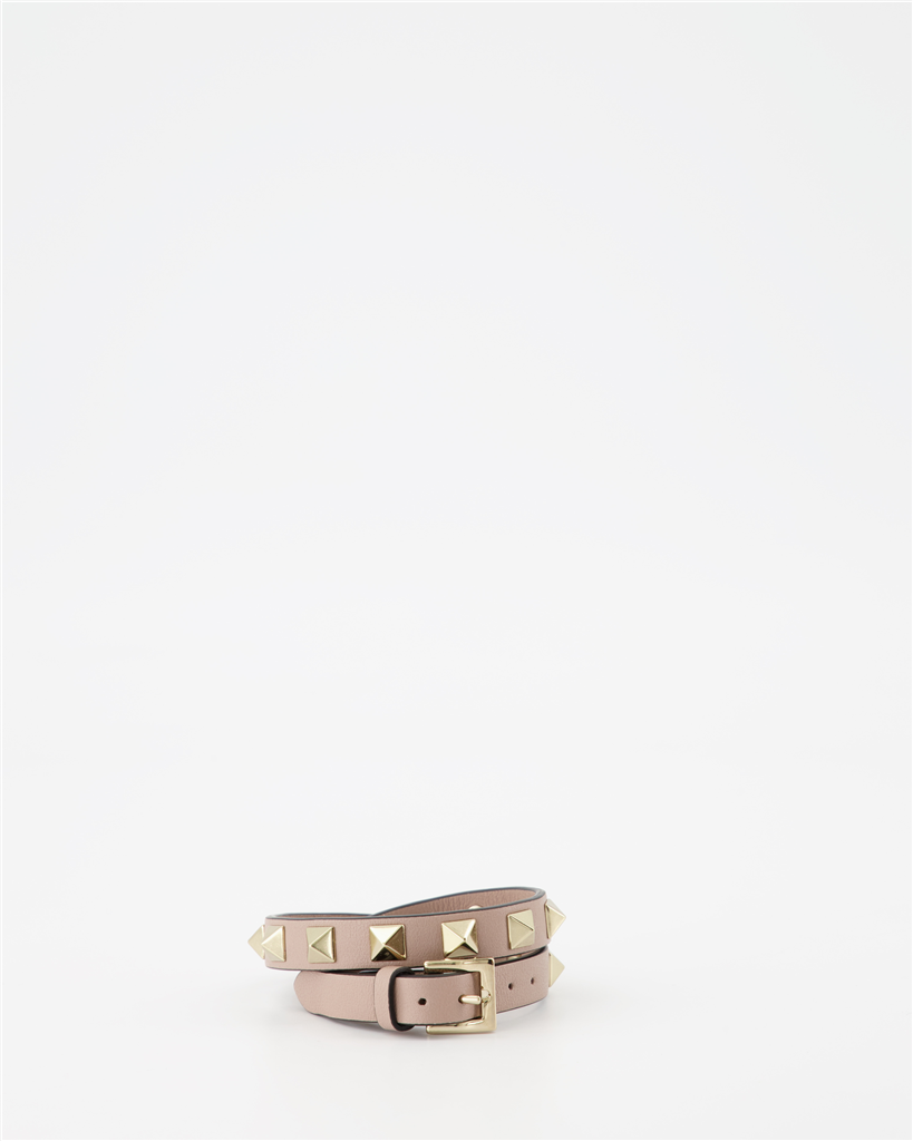 Joyería Bracelet Rockstud double Valentino Garavani Beige Femme