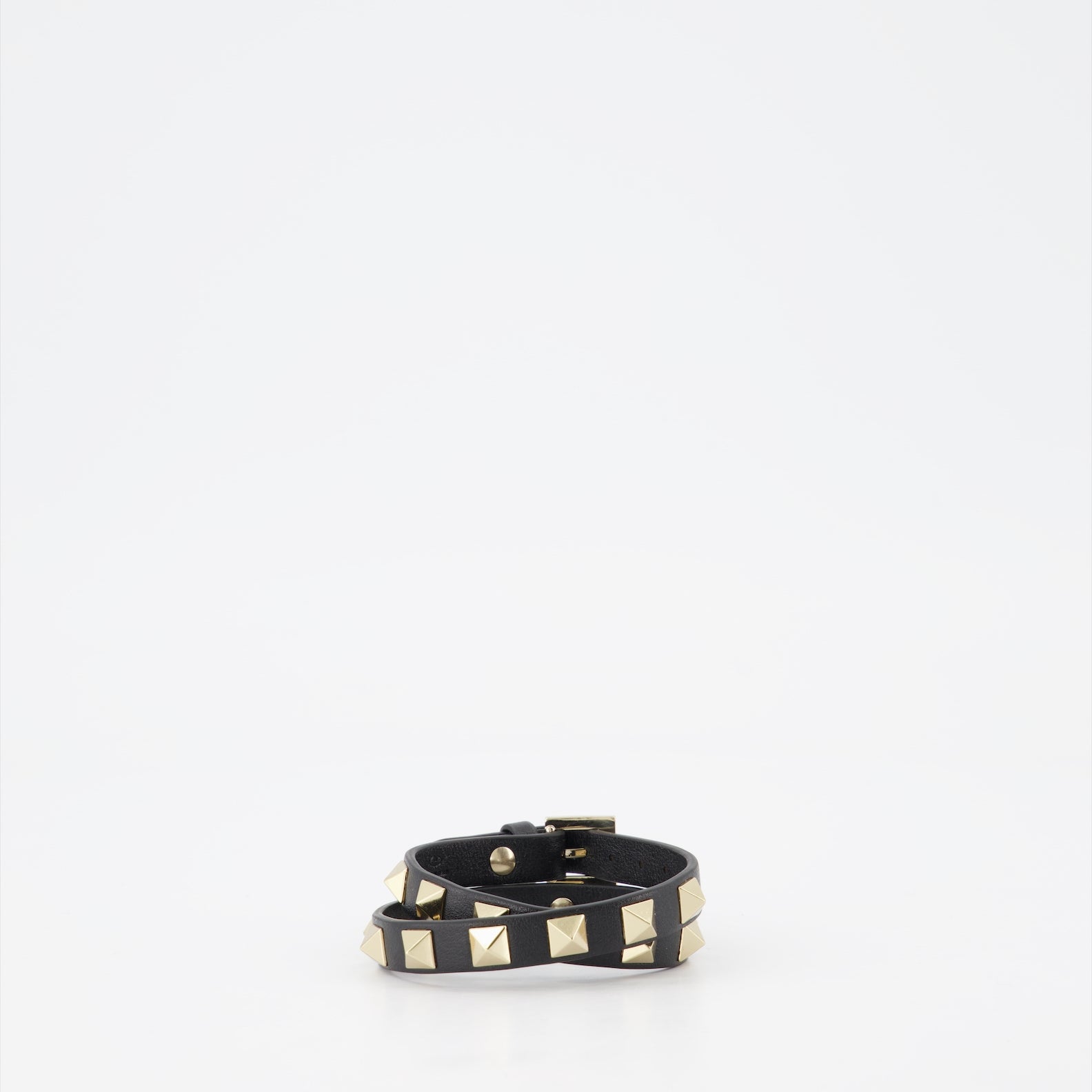 Joyería Bracelet Rockstud double Valentino Garavani Negro Femme