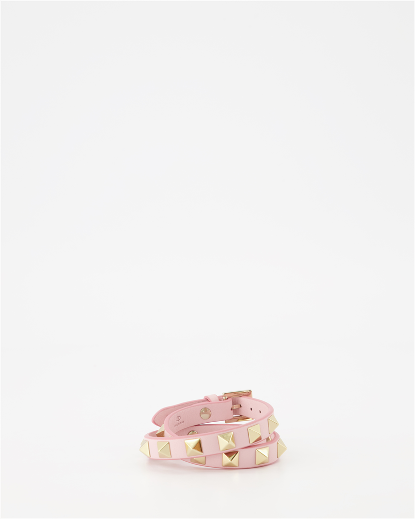 Joyería Bracelet Rockstud double Valentino Garavani Rosa Femme