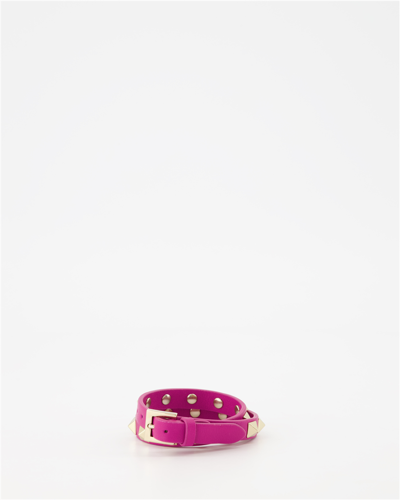 Joyería Bracelet Rockstud double Valentino Garavani Rosa Femme