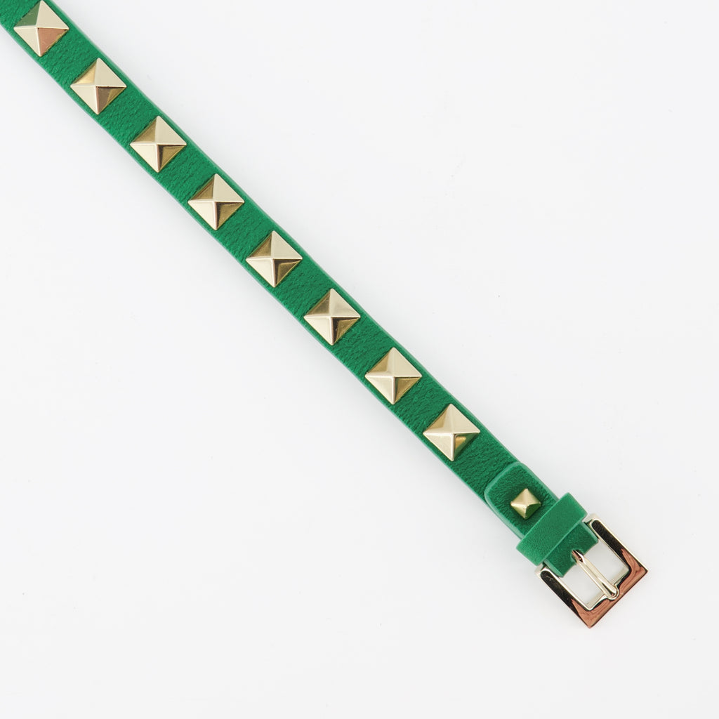 Bijoux Bracelet Rockstud Valentino Garavani Vert Femme