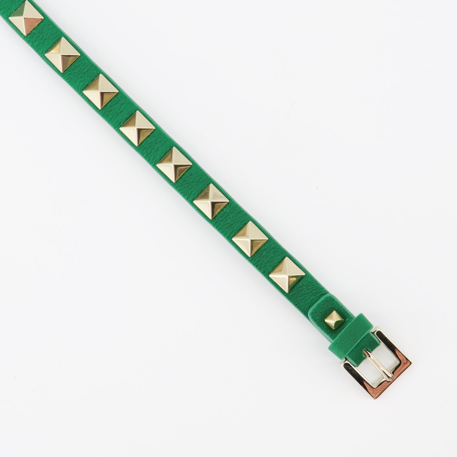 Bijoux Bracelet Rockstud Valentino Garavani Vert Femme