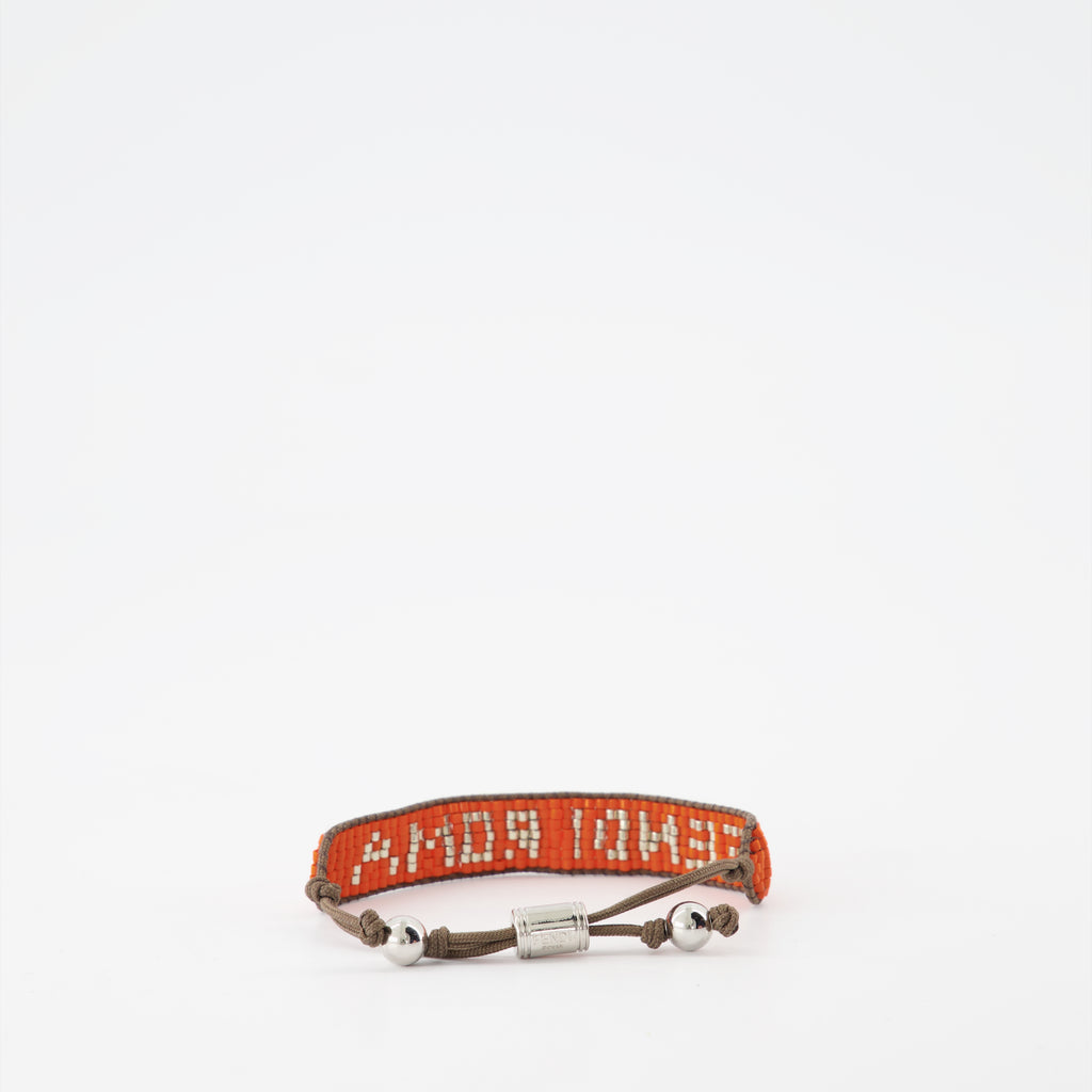 Bijoux Bracelet Signature Fendi Orange Homme