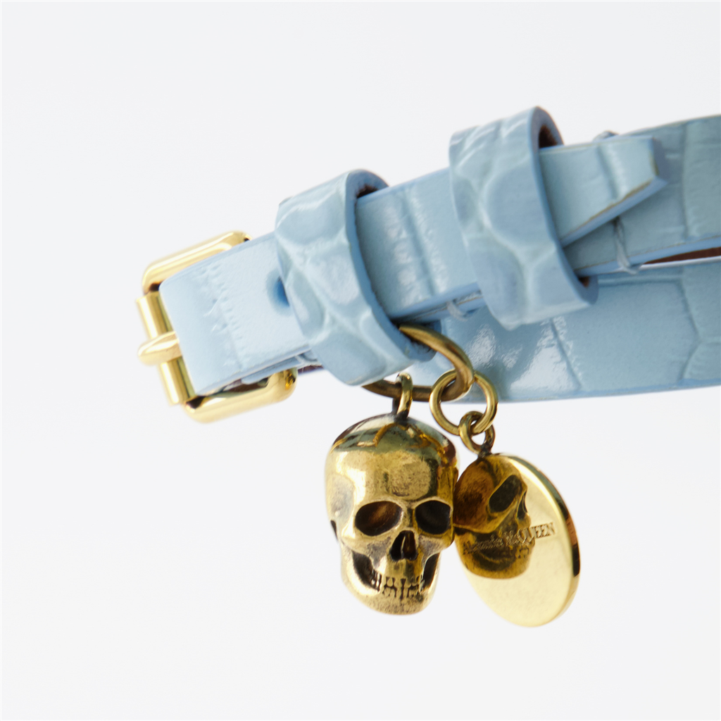 Joyería Bracelet Skull Alexander McQueen Azul Femme