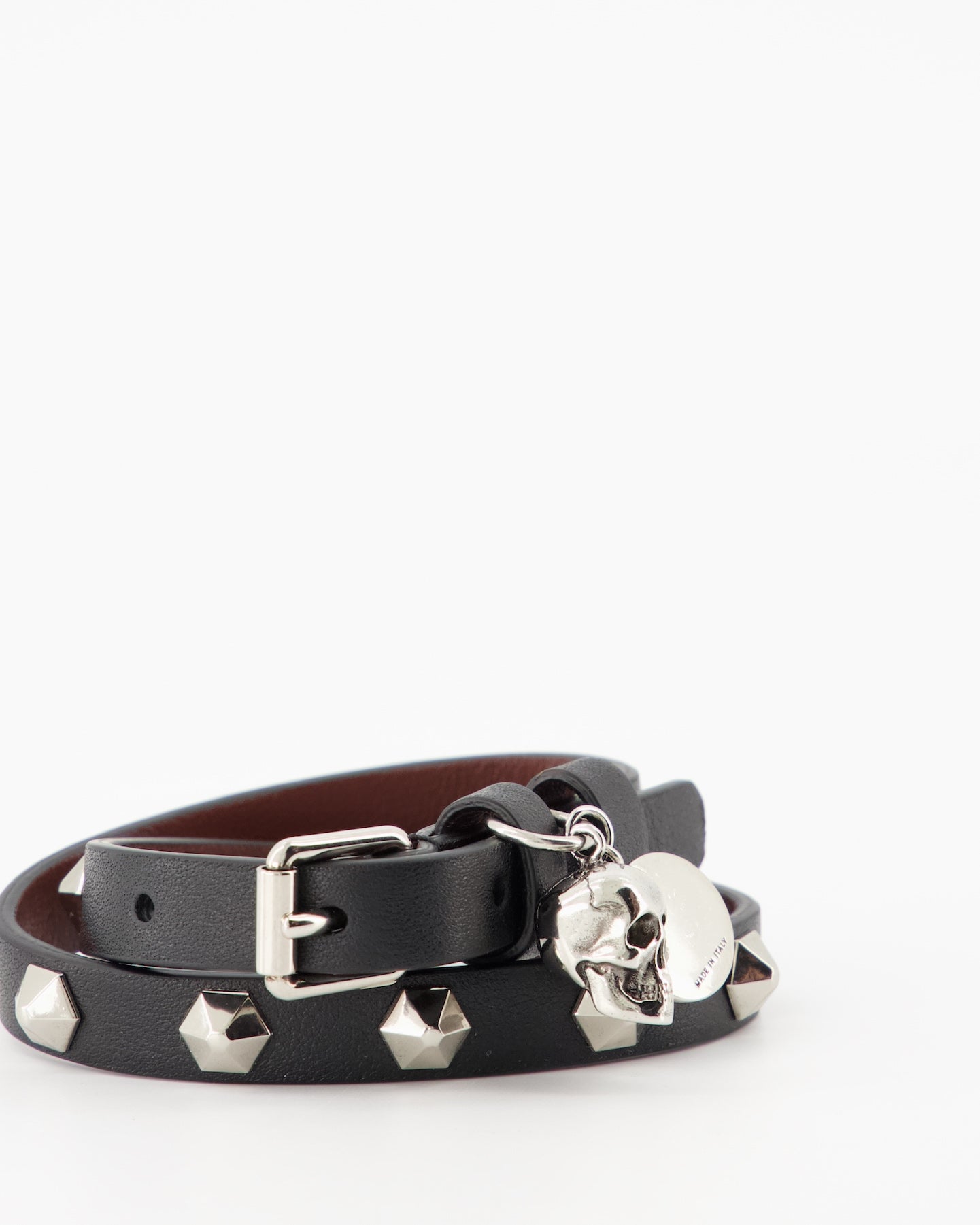 Bijoux Bracelet Skull Alexander McQueen Noir Homme