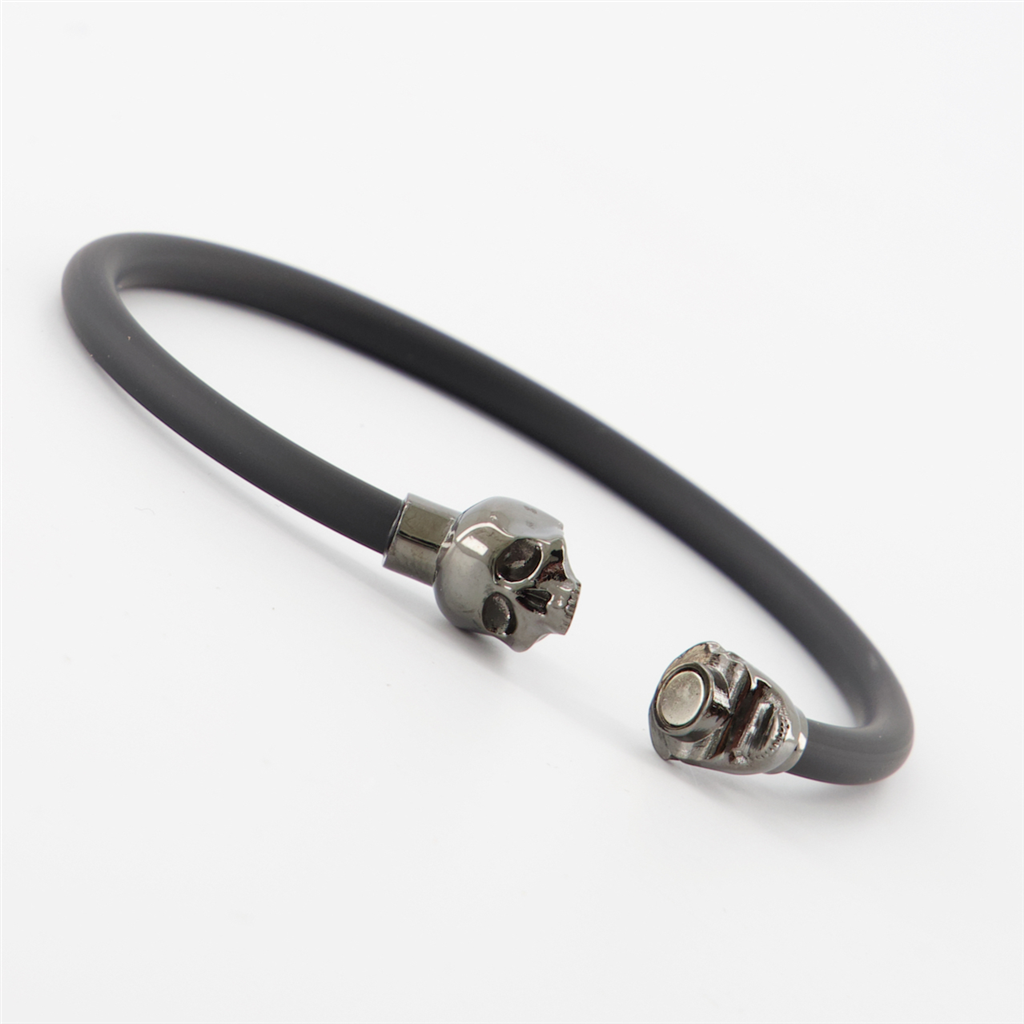 Bijoux Bracelet Skull Alexander McQueen Noir Homme