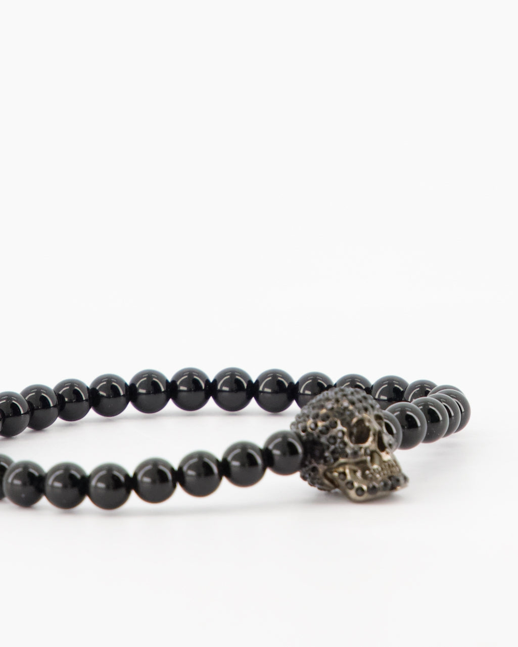 Bijoux Bracelet Skull Alexander McQueen Noir Homme