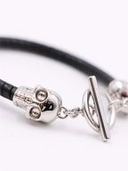Joyería Bracelet Skull Alexander McQueen Negro Homme