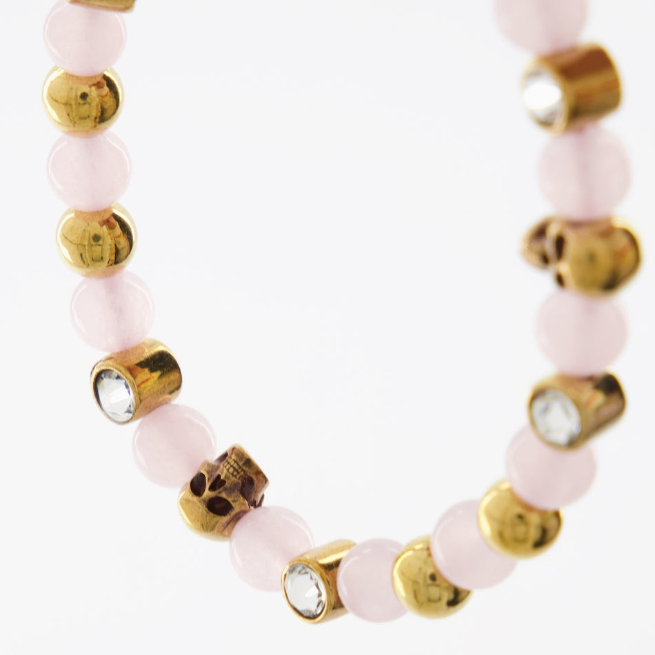 Bijoux Bracelet Skull Alexander McQueen Doré Femme