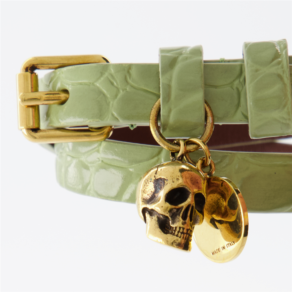 Joyería Bracelet Skull Alexander McQueen Verde Femme