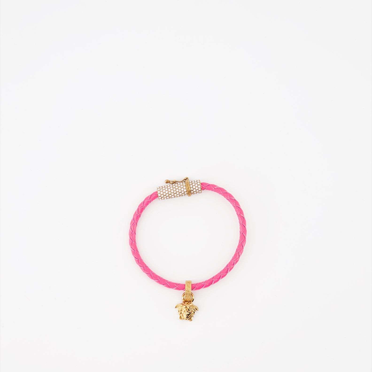 Bijoux Bracelet tressé Medusa Versace Rose Femme