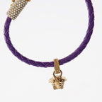 Bracelet tressé Medusa violet