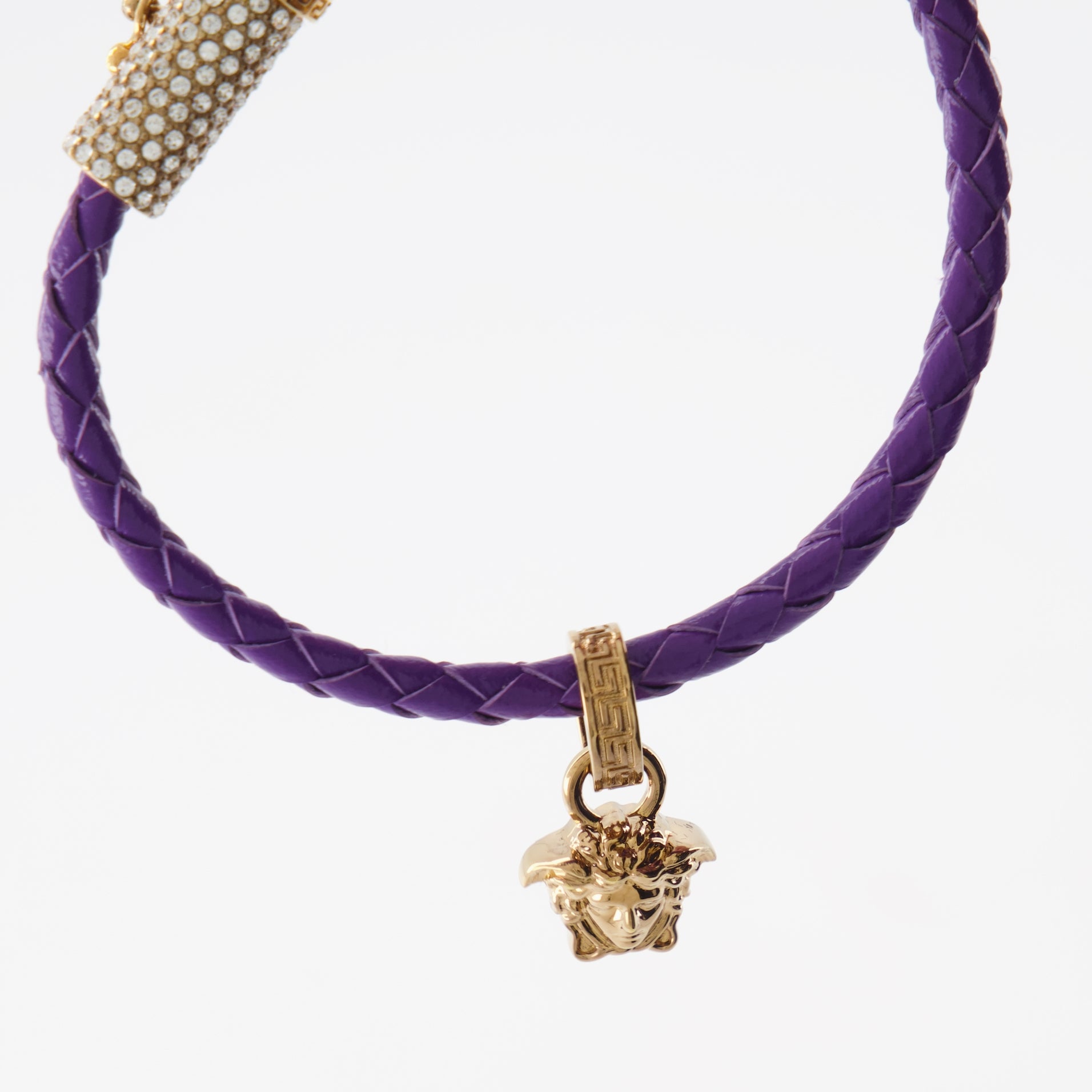 Bracelet tressé Medusa violet