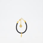 Bijoux Bracelet tressé Medusa Versace Noir Femme