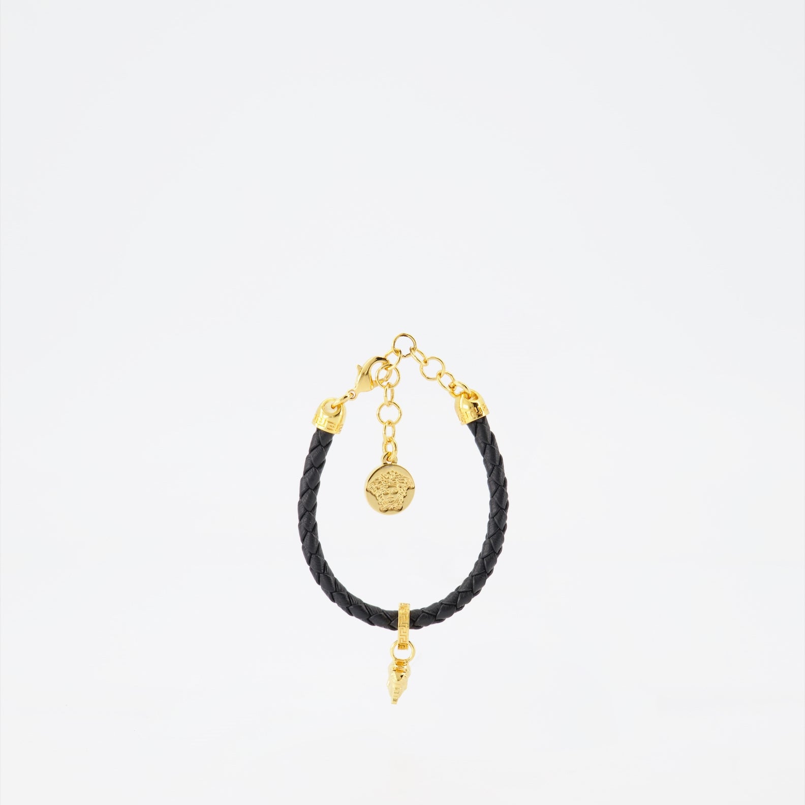 Bijoux Bracelet tressé Medusa Versace Noir Femme