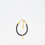 Bijoux Bracelet tressé Medusa Versace Noir Femme