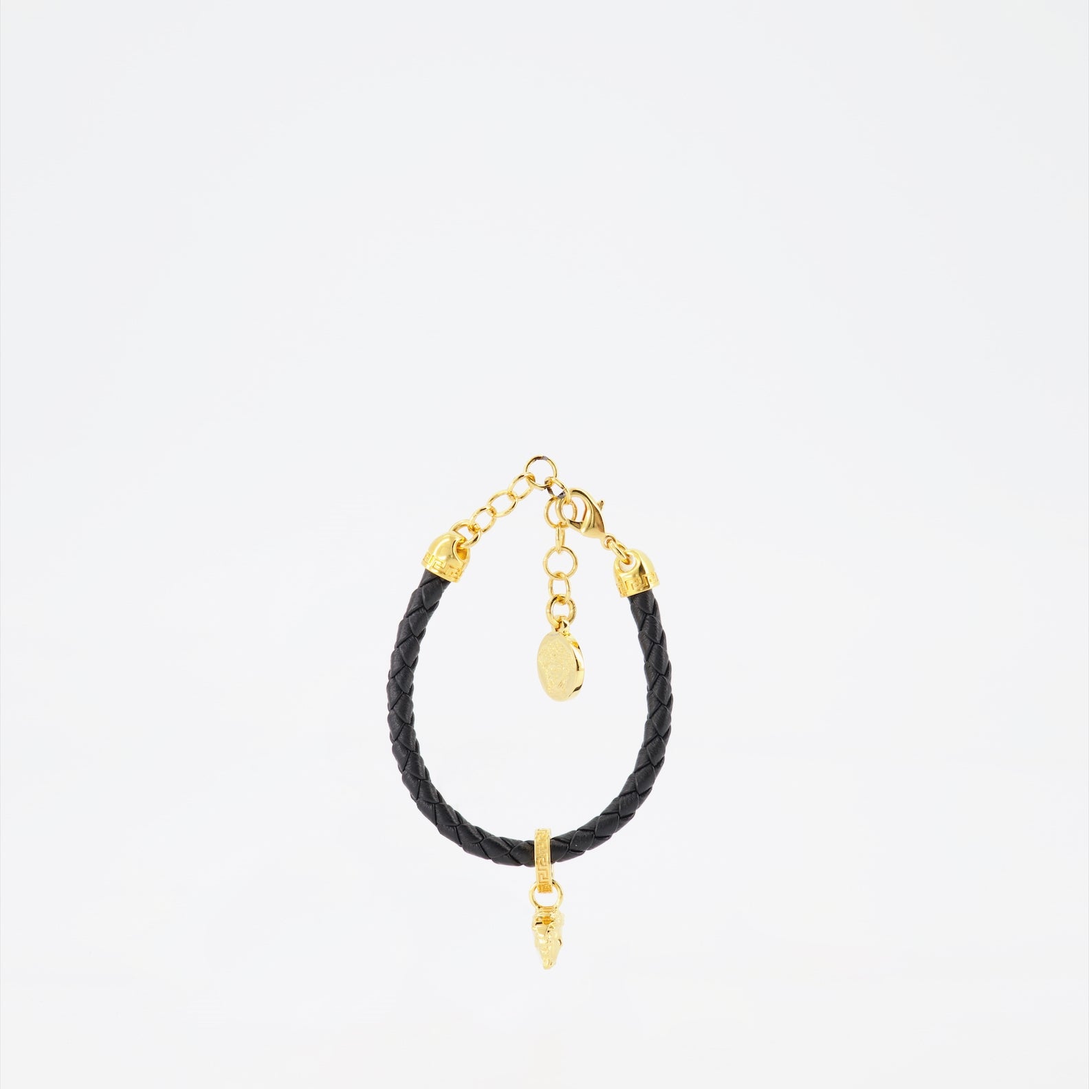 Bijoux Bracelet tressé Medusa Versace Noir Femme