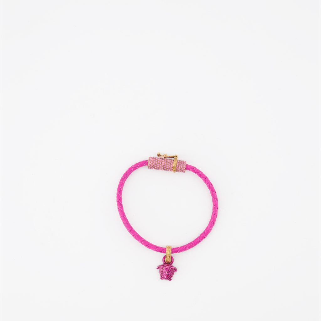 Joyería Bracelet tressé Medusa Versace Rosa Femme
