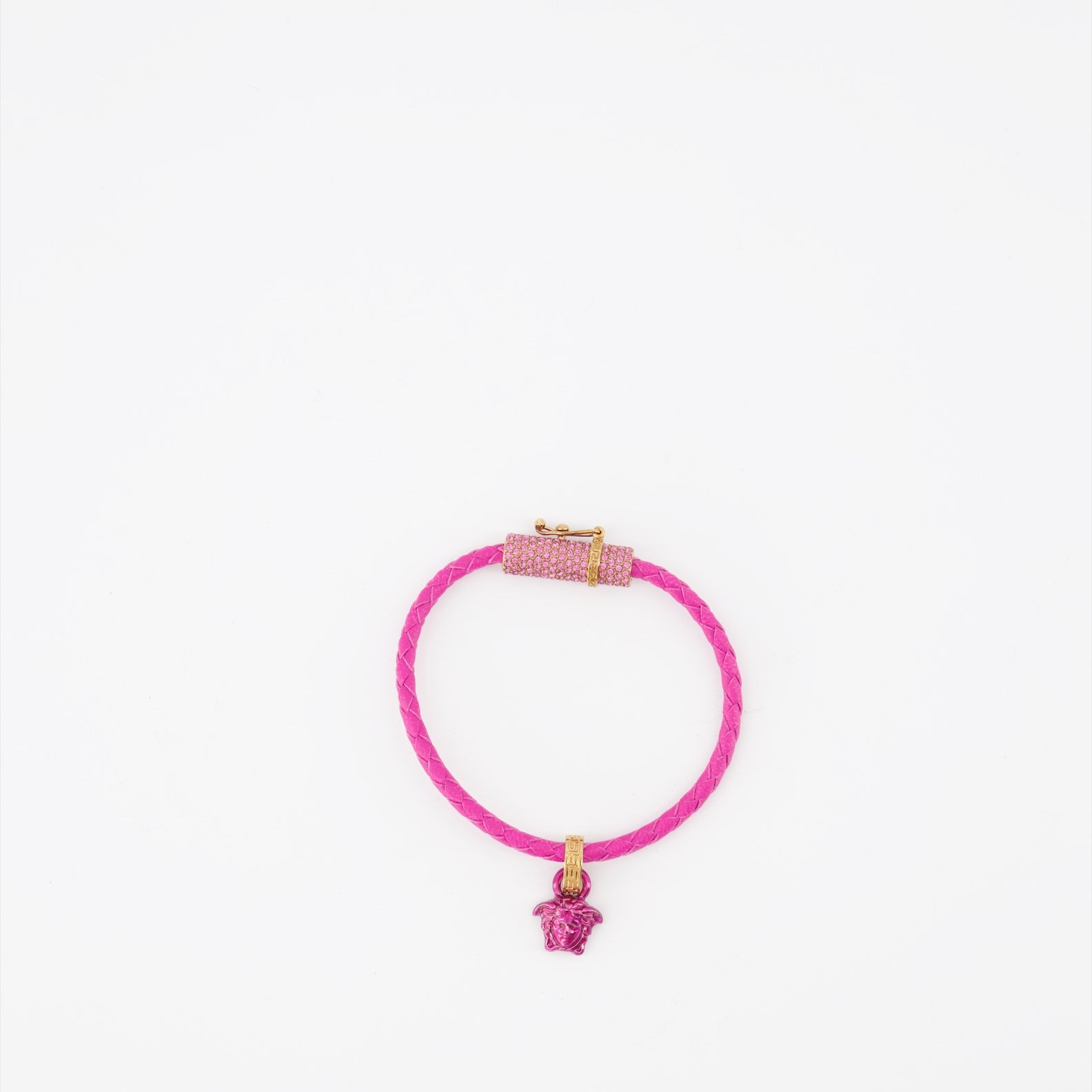 Bijoux Bracelet tressé Medusa Versace Rose Femme