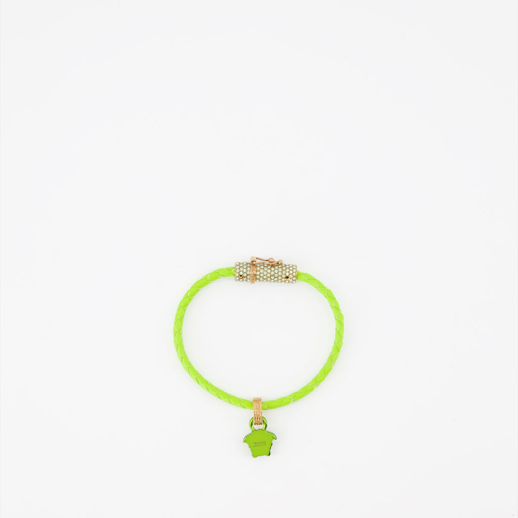 Bijoux Bracelet tressé Medusa Versace Vert Femme