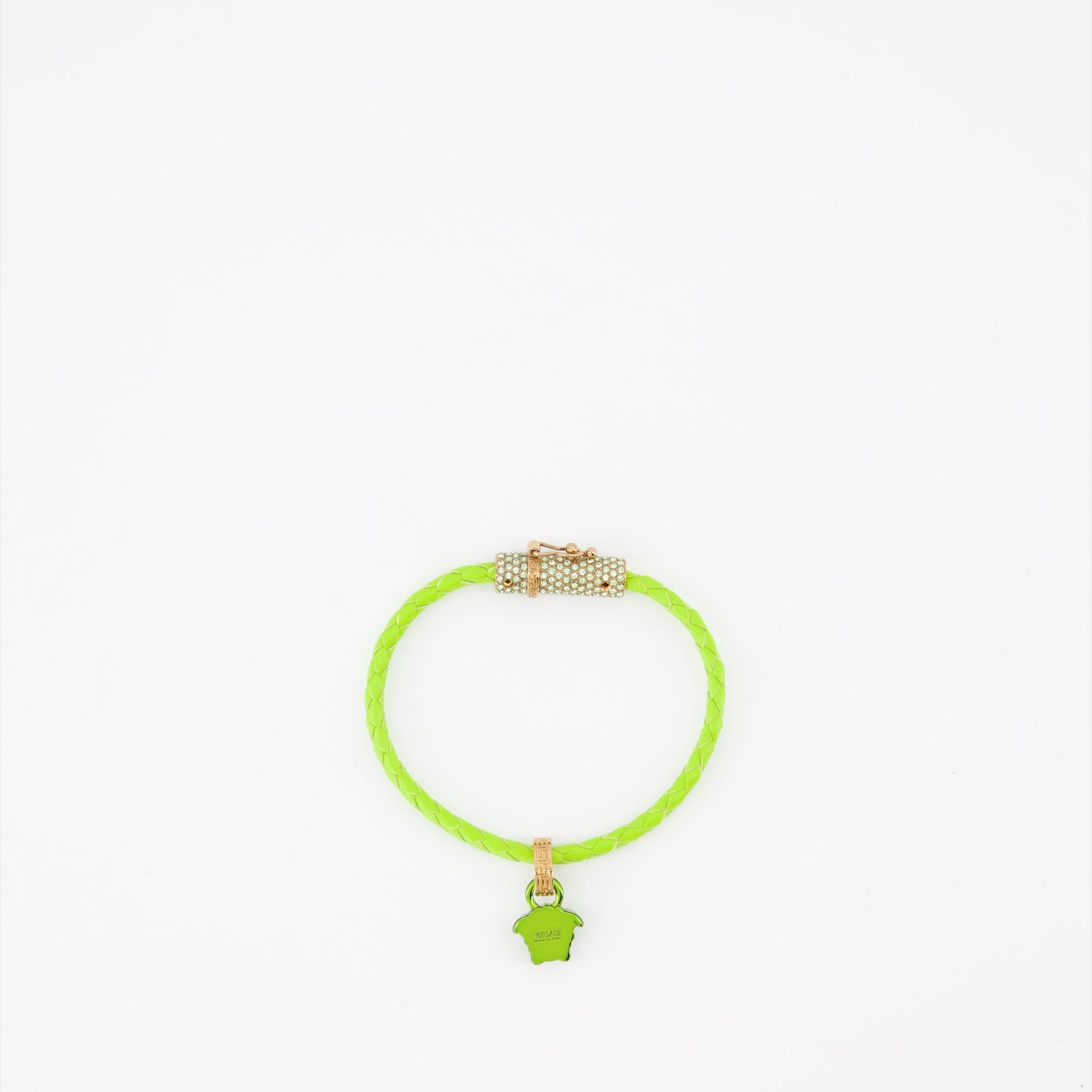 Bijoux Bracelet tressé Medusa Versace Vert Femme