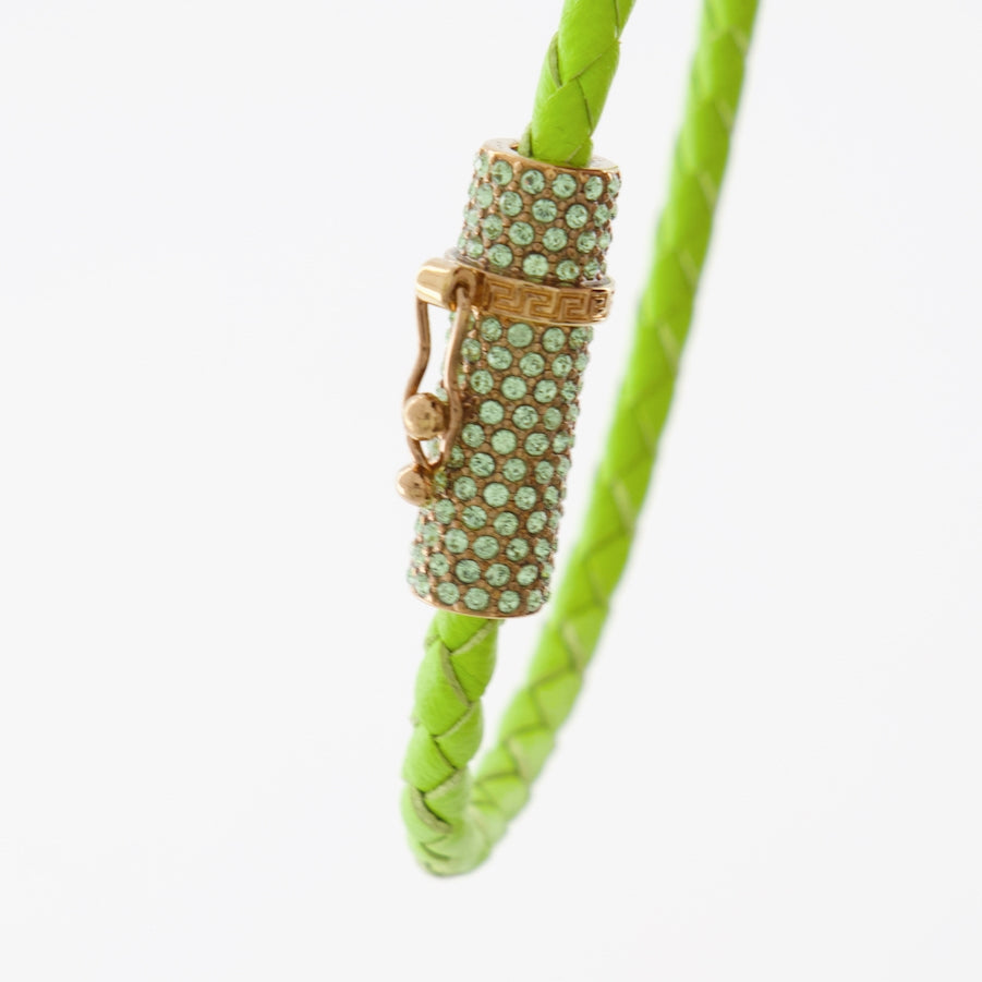 Bijoux Bracelet tressé Medusa Versace Vert Femme