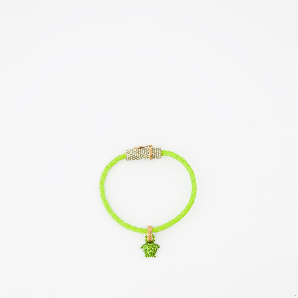 Bijoux Bracelet tressé Medusa Versace Vert Femme