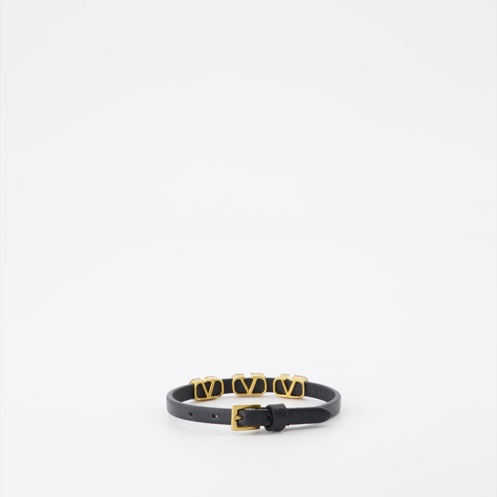 Bijoux Bracelet VLogo Valentino Garavani Noir Femme