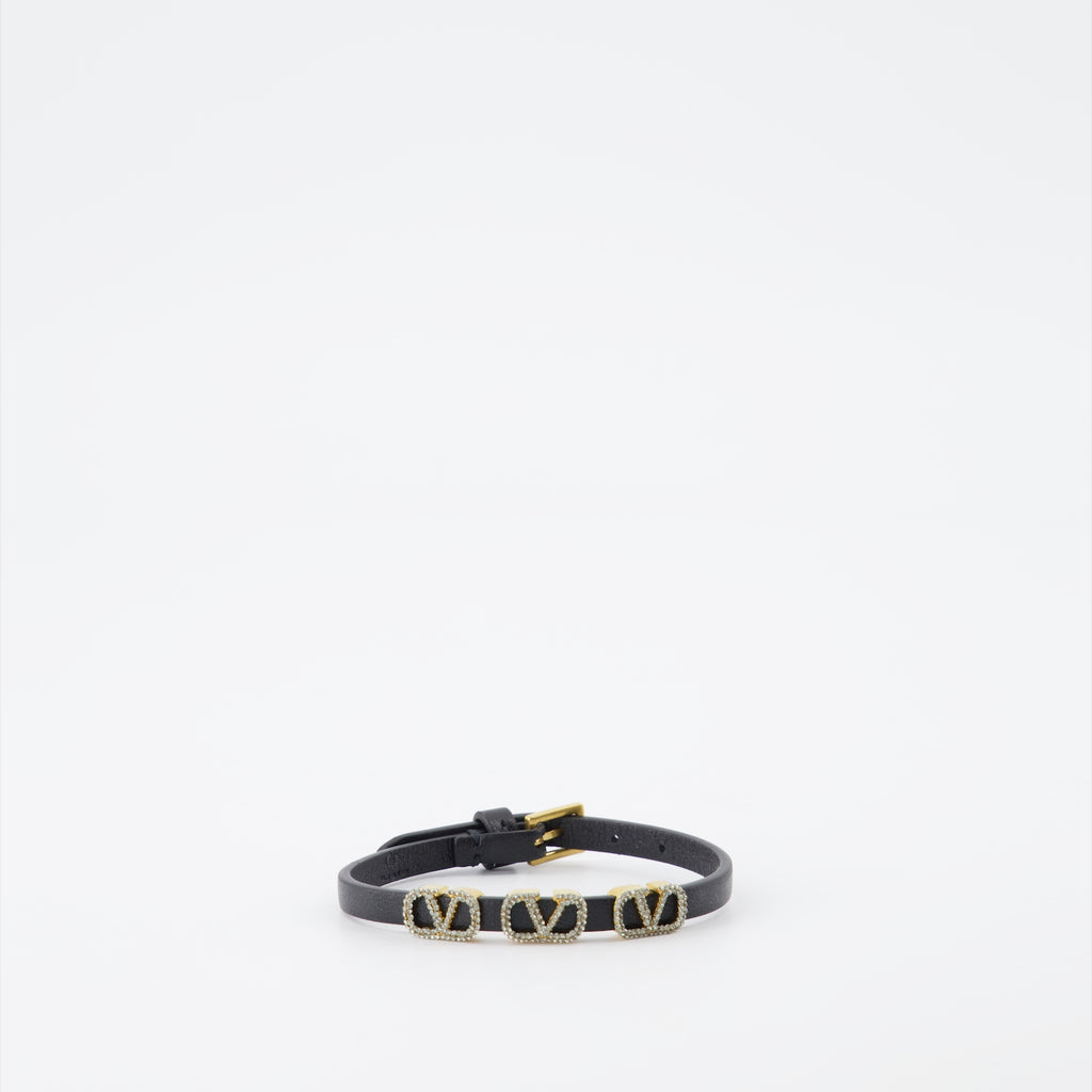 Bijoux Bracelet VLogo Valentino Garavani Noir Femme