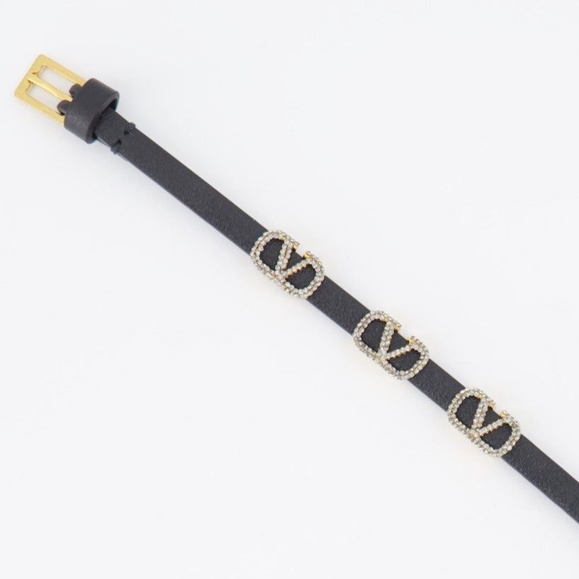 Bijoux Bracelet VLogo Valentino Garavani Noir Femme