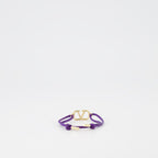 Bracelet VLogo en cordon violet