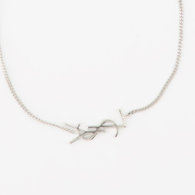 Bijoux Bracelet YSL Saint Laurent Argenté Homme