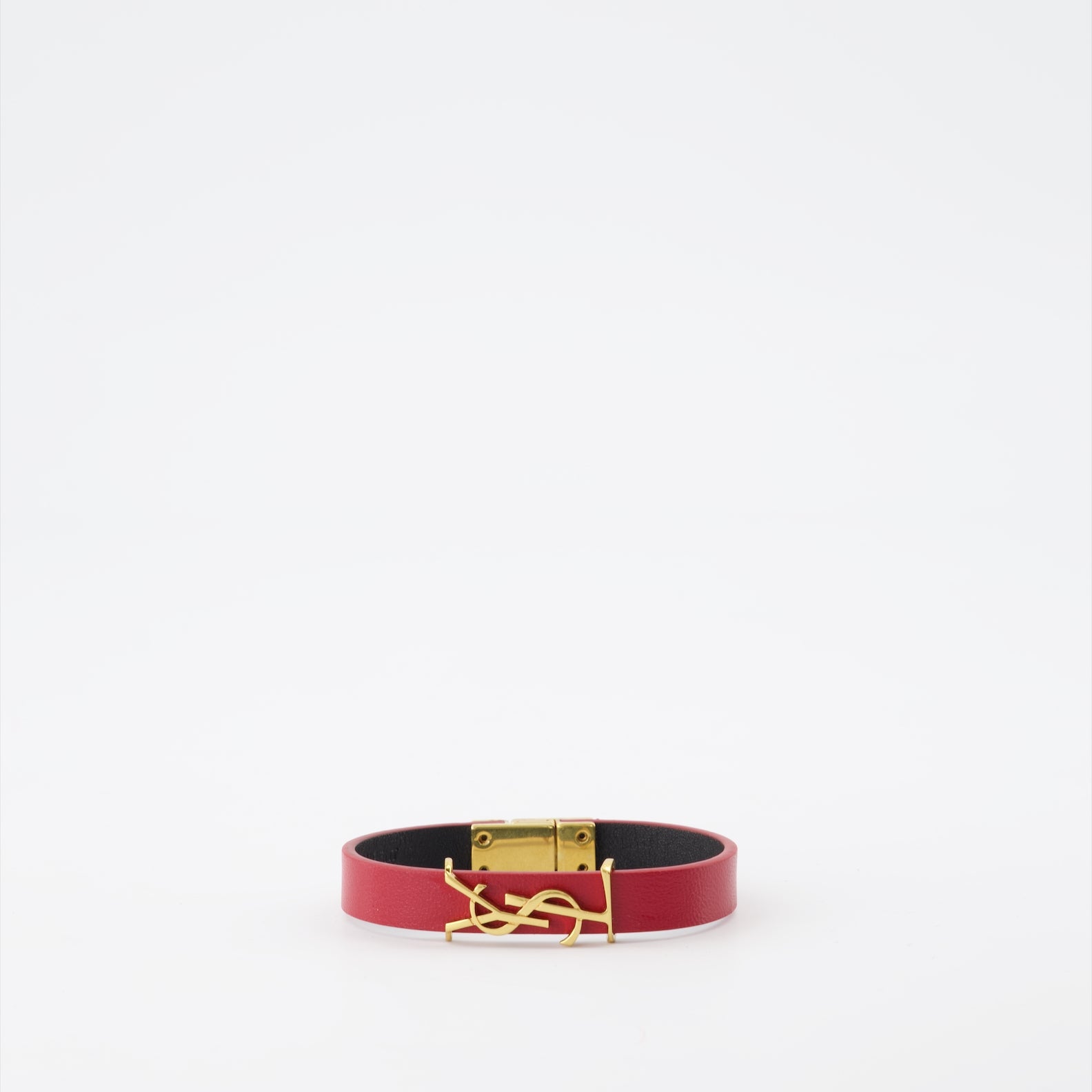 Bijoux Bracelet YSL Saint Laurent Rouge Homme